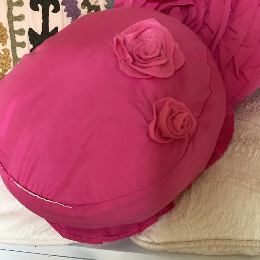Pottery, barn, kids Pink blossom pillows
